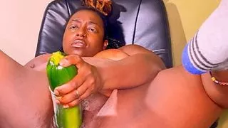 This zucchini stretched nookiescookies pussy open