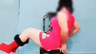 Babe Ladyboy Modell auf Fotosession niedlich sexy heiße Shemale