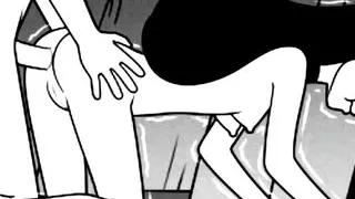 Very soft and careful anal sex comic