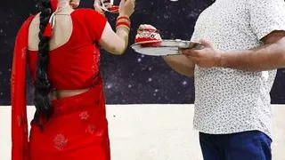 Karva Chauth Special: Newly married priya had First karva chauth sex and had blowjob under the sky with clear Hindi