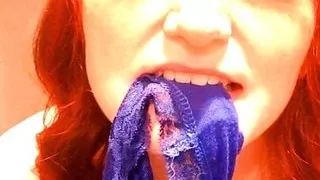 Horny Redhead Slut Masturbating in Public Store Bathroom