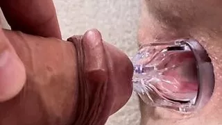 Lover urinated in pussy