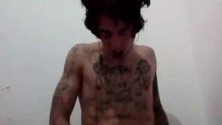 Goth psycho lover grabbing dick horny on cam