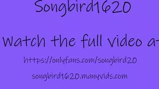 Watch Songbird the Sexy Chubby BBW Edge herself to a shaking ruin!