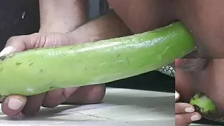 Egyptian boy play with vegetable and enjoy anal sex