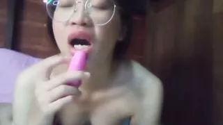 Super cute Asian alone in room 1