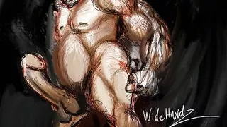 The creature with a big cock waving around