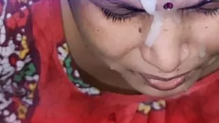 Hot Salu Bhabhi Best Facial