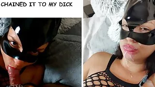 Happy Halloween! I caught the Catwoman and Chained her to my Dick