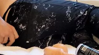 Wifes dirty clothes got my so horny.