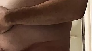 Rubbing Big Round Gut Ball Belly