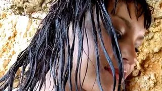 Latina fuck on beach