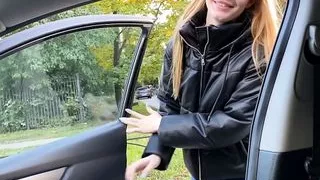 I picked up a fellow traveler, she asked her for a ride, but she didn't have nothing and she did a blowjob! fake