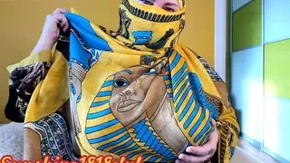 Arab Egyptian slut in hijab big boobs cam 10 24