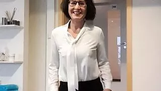 Undressing in my office