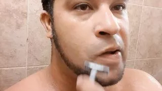 Shaving for you in the shower