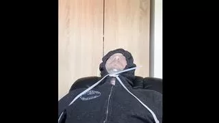 BHDL - MULTIPLE LATEXGLOVE BREATHPLAY TRAINING - Breathplay Training with Latexglove Ziptied over my Head