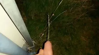 Naughty boy piss and spit public