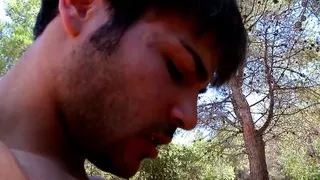 Petite brunette babe have outdoor adventure