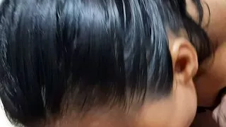 My stepsister sucks my dick in the bathroom