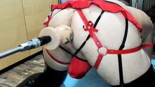 Crossdresser Latex Slut Fucking Machine Anal Orgasm 26102022