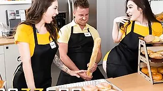 Maddy May Lily Lou Work At A Bakery Together Where They Sneak Around All The Time To Get Fucked - Brazzers