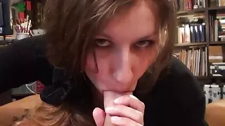 European amateur bitch gives POV blowjob