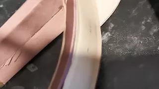 Pair 3 of 20 - New Look Satin Block Heels Used & Abused