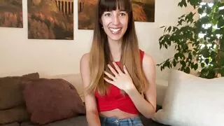 Damn, I was excited! My first video from a Skinny German Girl