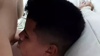 I masturbate in the kitchen in front of my stepmother. suck my dick Pt 2. I fuck her hard and rich.