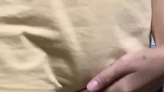 Tiny girl teasing guys with her pussy:P