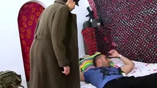 black beauty fucks wild young boy's cock