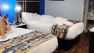 Wife Bonnie milf hot wife exbition public exposes and flashes exposed pussy and tits to guys passing out motel window!