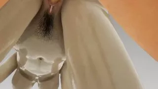 Hentai with a beautiful big-breasted girl and a muscular guy 18+