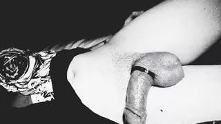 Nur mein weicher Schwanz in Schwarz und Weiß