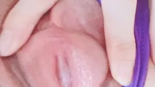 Touching and massaging myself in the morning