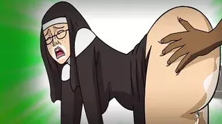 A nun takes BBC in every hole
