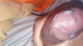 Black dick cum oozes out