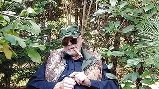 Officer assigned to stake out duty in camouflage