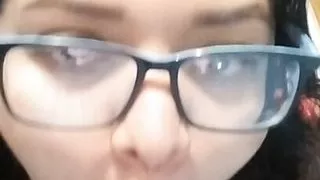 POV: Oral sex to my realistic dildo