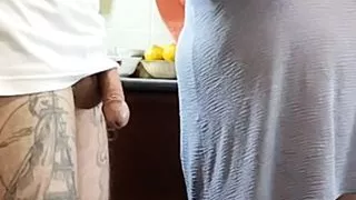 enjoying jerking off my dick from a fat bitch