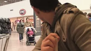 Picked up skinny granny enjoys riding cock