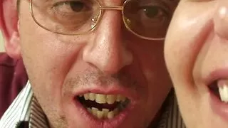 Busty granma sucking and riding cocks POV