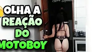 I answered the door wearing only lingerie